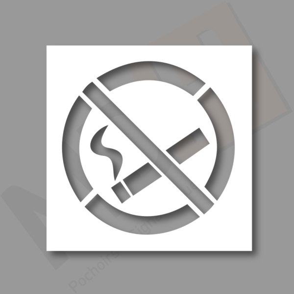 pochoir interdiction de fumer MDH