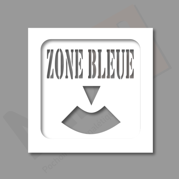 Pochoir Zone Bleue MDH