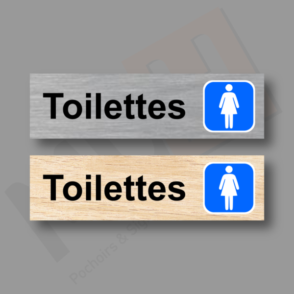 Plaque de Porte Toilettes Femmes MDH