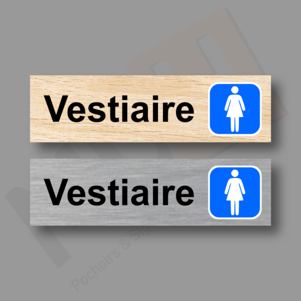 Plaque de porte Vestiaire Femmes MDH