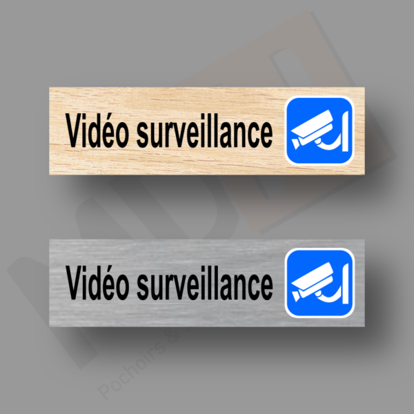 Plaque de Porte Vidéo surveillance MDH