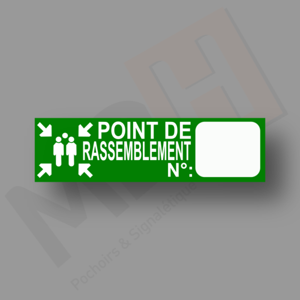 Plaque point de rassemblement Plaque Porte MDH