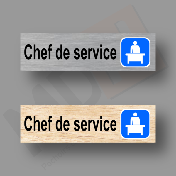 Chef de Service Plaque Porte MDH