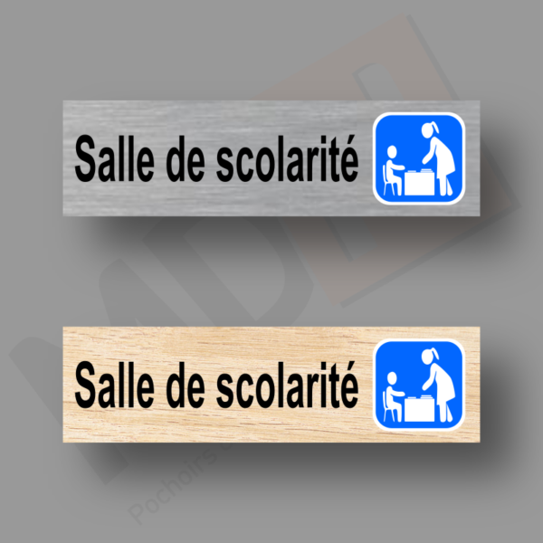 Salle de Scolarité Plaque Porte MDH