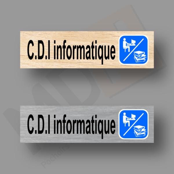 C.D.I Informatique Plaque Porte MDH