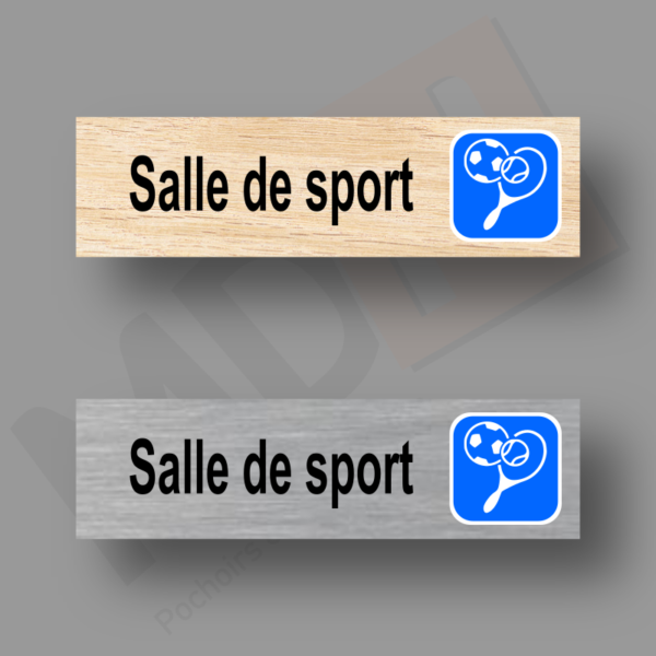 Salle de Sport Plaque Porte MDH