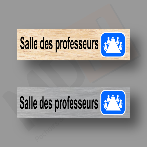 Salle des professeurs Plaque Porte MDH