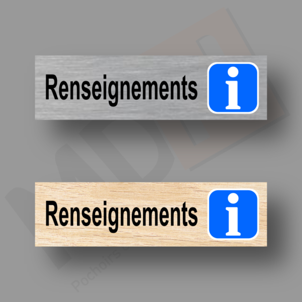 Renseignements Plaque Porte MDH