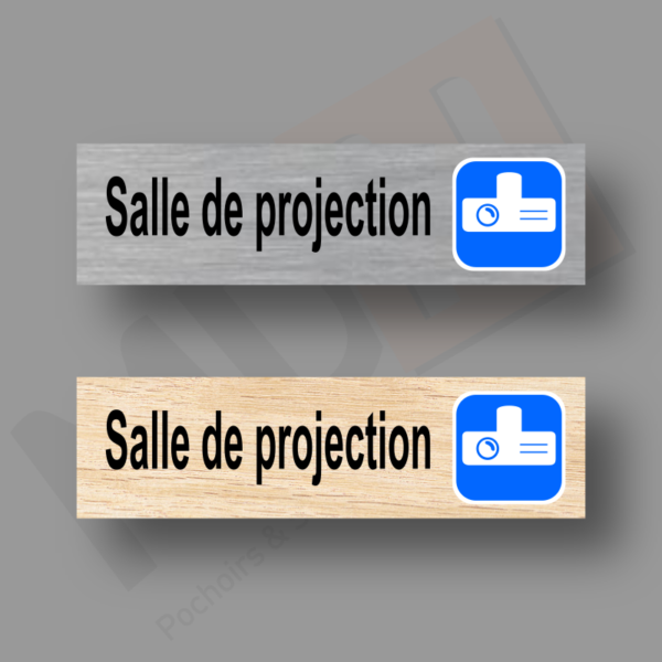 Salle de projection Plaque Porte MDH