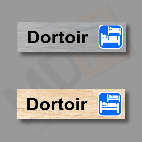 Dortoir Plaque Porte MDH