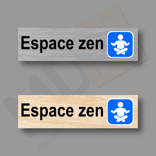 Espace Zen Plaque Porte MDH