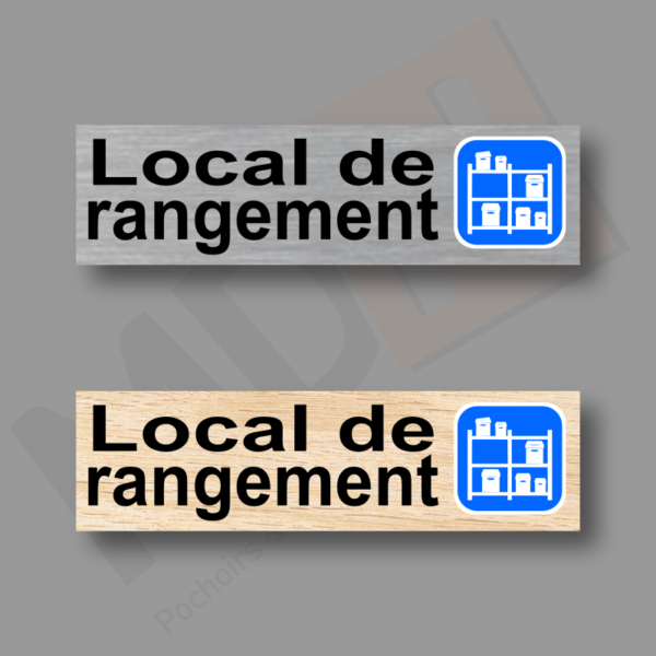 Local de Rangement Plaque Porte MDH