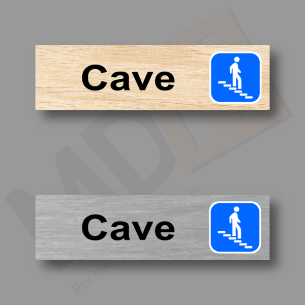 Cave 2 Plaque Porte MDH