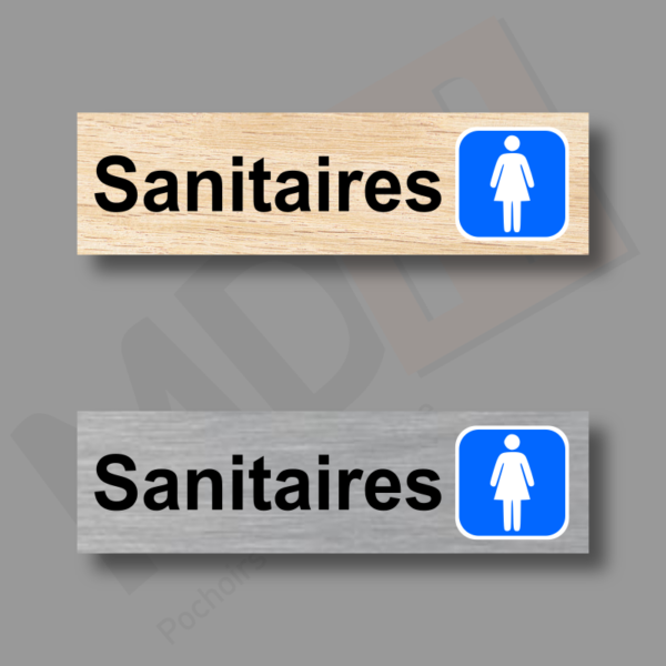 Sanitaires Femmes Plaque Porte MDH