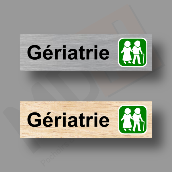 Gériatrie Plaque Porte MDH