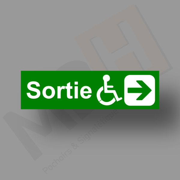 Sortie Handicap Droite Plaque Porte MDH