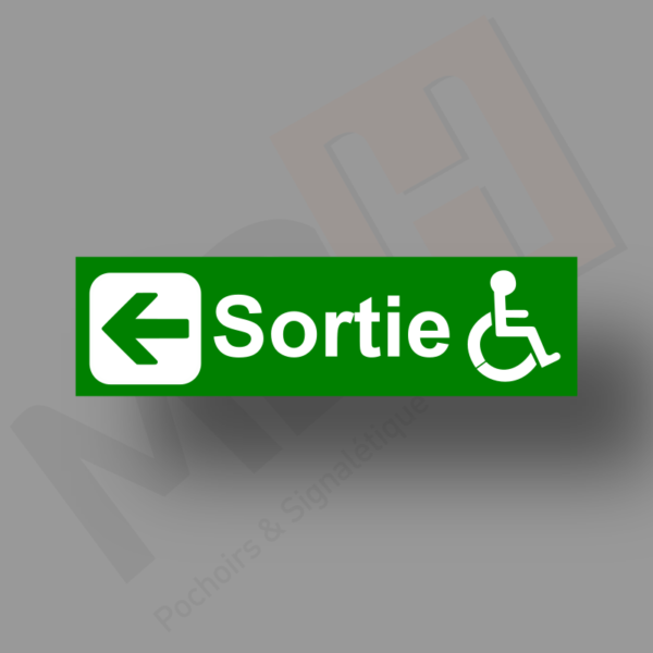 Sortie Handicap Gauche Plaque Porte MDH