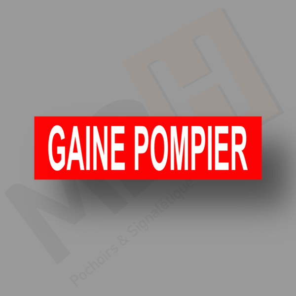 Gaine Pompier Plaque Porte MDH