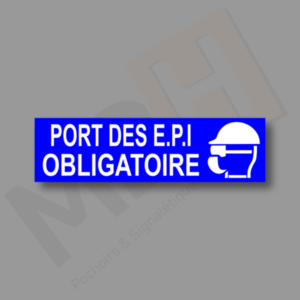 Port des EPI Obligatoire Plaque Porte MDH