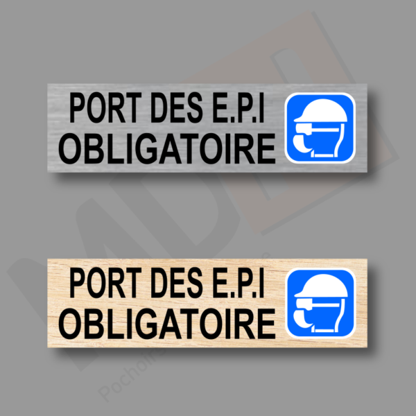 Port EPI Obligatoire 2 Plaque Porte MDH