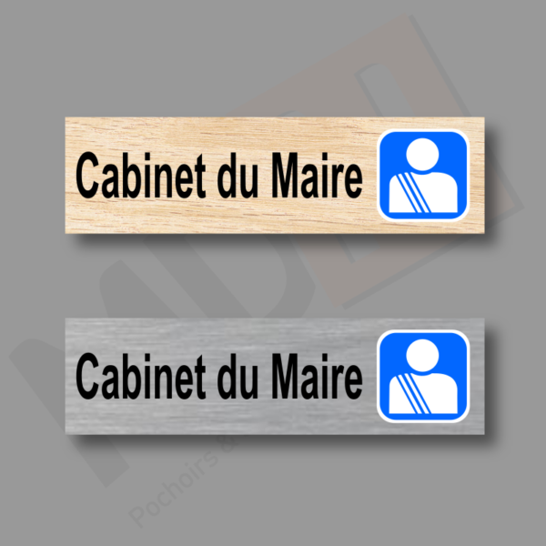 Cabinet du Maire Plaque Porte MDH