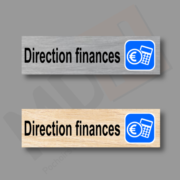 Direction Finance Plaque Porte MDH