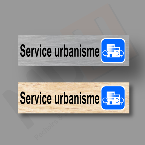 Service Urbanisme Plaque Porte MDH