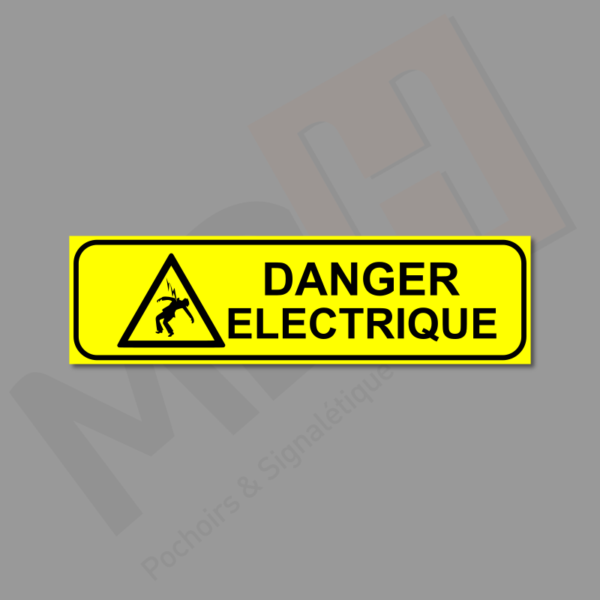 Danger Electrique Plaque Porte MDH