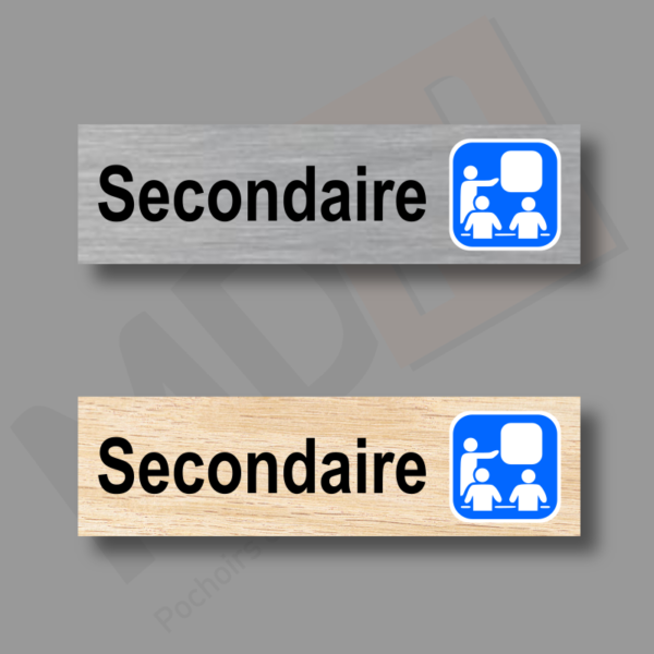 Secondaire Plaque Porte MDH