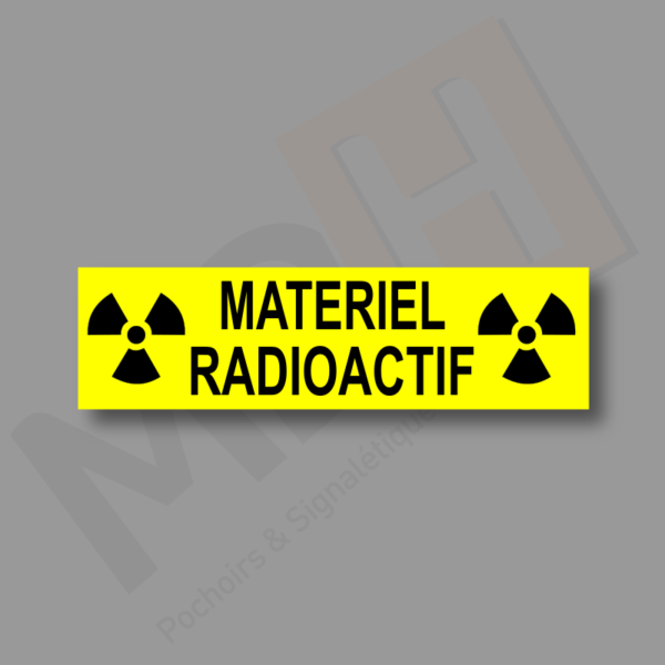 Matériel Radioactif Plaque Porte MDH