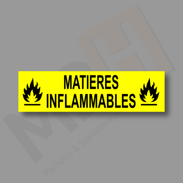 Matières Inflammable Plaque Porte MDH