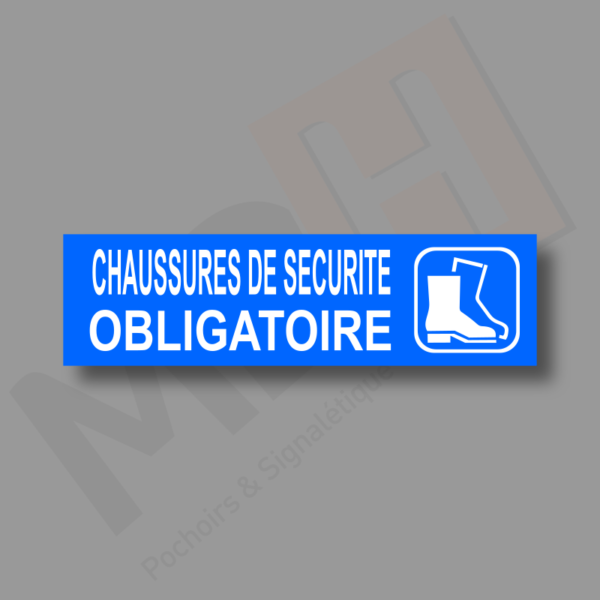 1113 Port Chaussures Sécurité Obligatoire Plaque Porte MDH