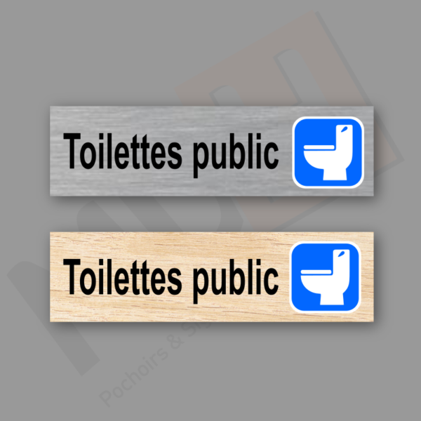 Plaque toilettes public